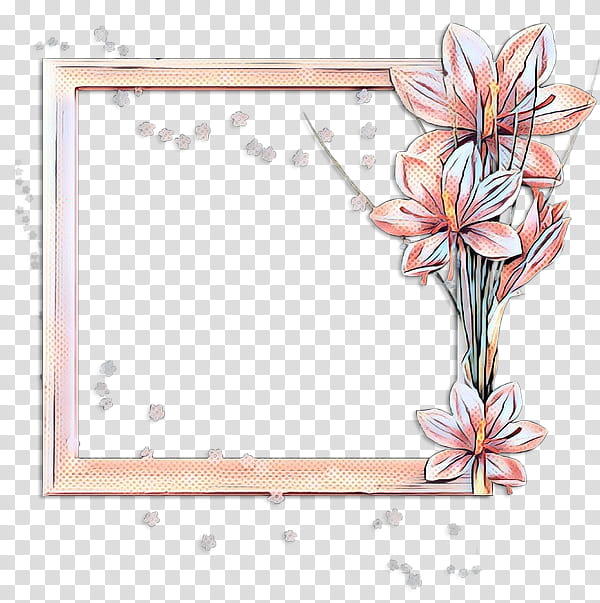 Vintage Flowers Frame, Pop Art, Retro, Floral Design, Cut Flowers, Frames, Petal, Line transparent background PNG clipart