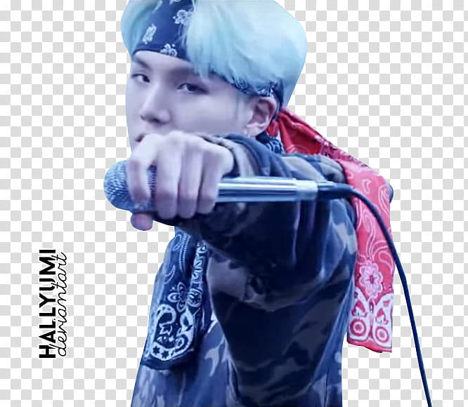 BTS MIC Drop MV, man holding microphone transparent background PNG clipart