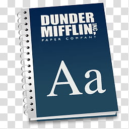 The Office Collection, Dunder Mifflin paper company notebook illustration transparent background PNG clipart