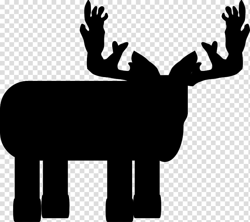 Animal, Moose, Deer, Antler, Horn, Animation, Silhouette, Logo transparent background PNG clipart