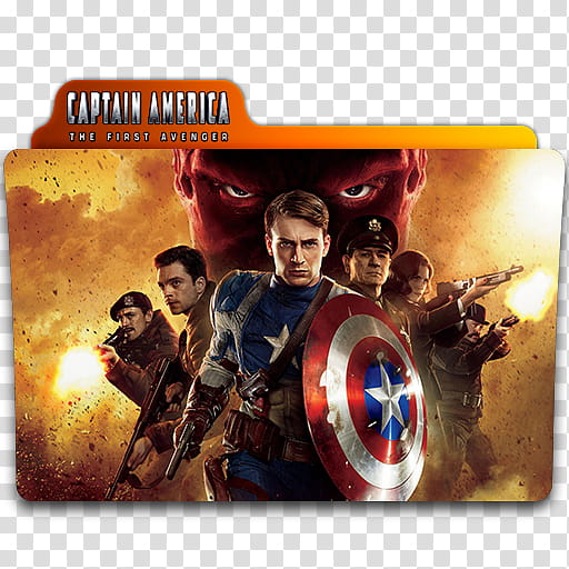 Captain America Folder Icon , Captain America, The First Avenger I transparent background PNG clipart