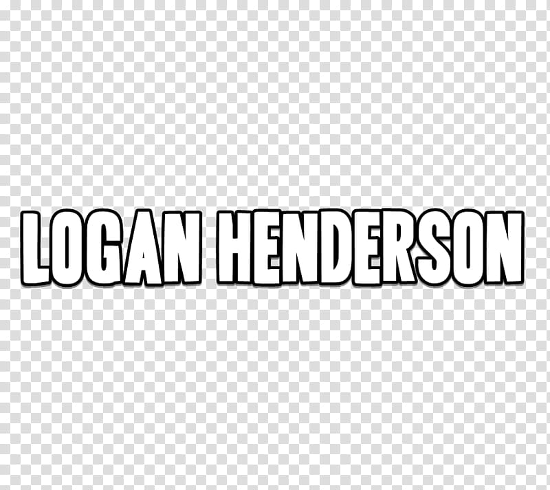 Texto Logan Henderson transparent background PNG clipart