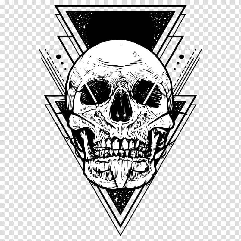 Skull Art, Sacred Geometry, Graphic Design, Triangle, , Visual Design Elements And Principles, Bone, Logo transparent background PNG clipart