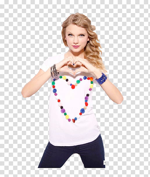 Taylor Swift, Taylor Swift doing heart hand sign transparent background PNG  clipart