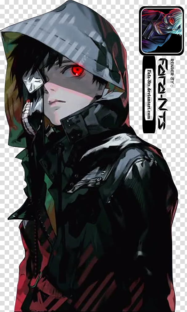 Kaneki Ken Tokyo Ghoul Render, black haired male anime character illustration transparent background PNG clipart