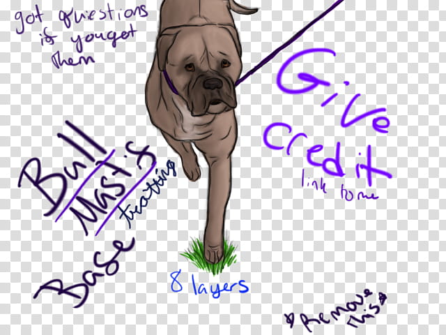 FREE Bullmastiff base/lineart, adult brown Bull Mastif illustration transparent background PNG clipart