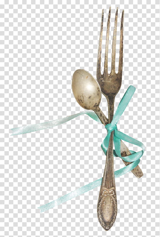 silver fork and spoon transparent background PNG clipart