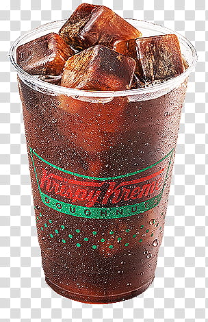 Krispy Kreme ice tea transparent background PNG clipart