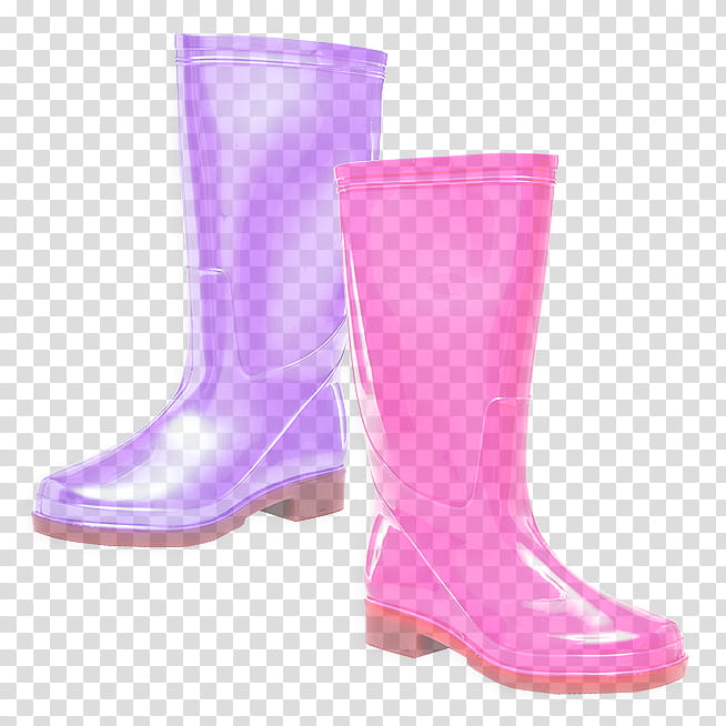 footwear pink boot rain boot violet, Purple, Shoe, Magenta, Lilac, Material Property transparent background PNG clipart