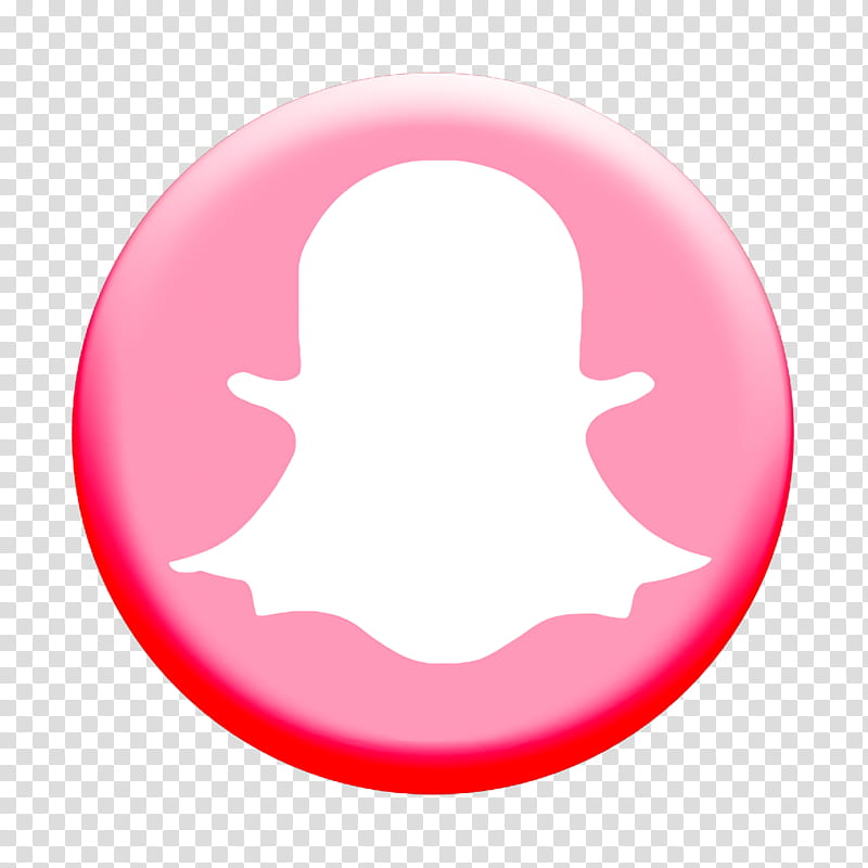 media icon rs icon snapchat icon, Social Icon, Pink, Material Property, Circle, Oval, Sticker, Logo transparent background PNG clipart
