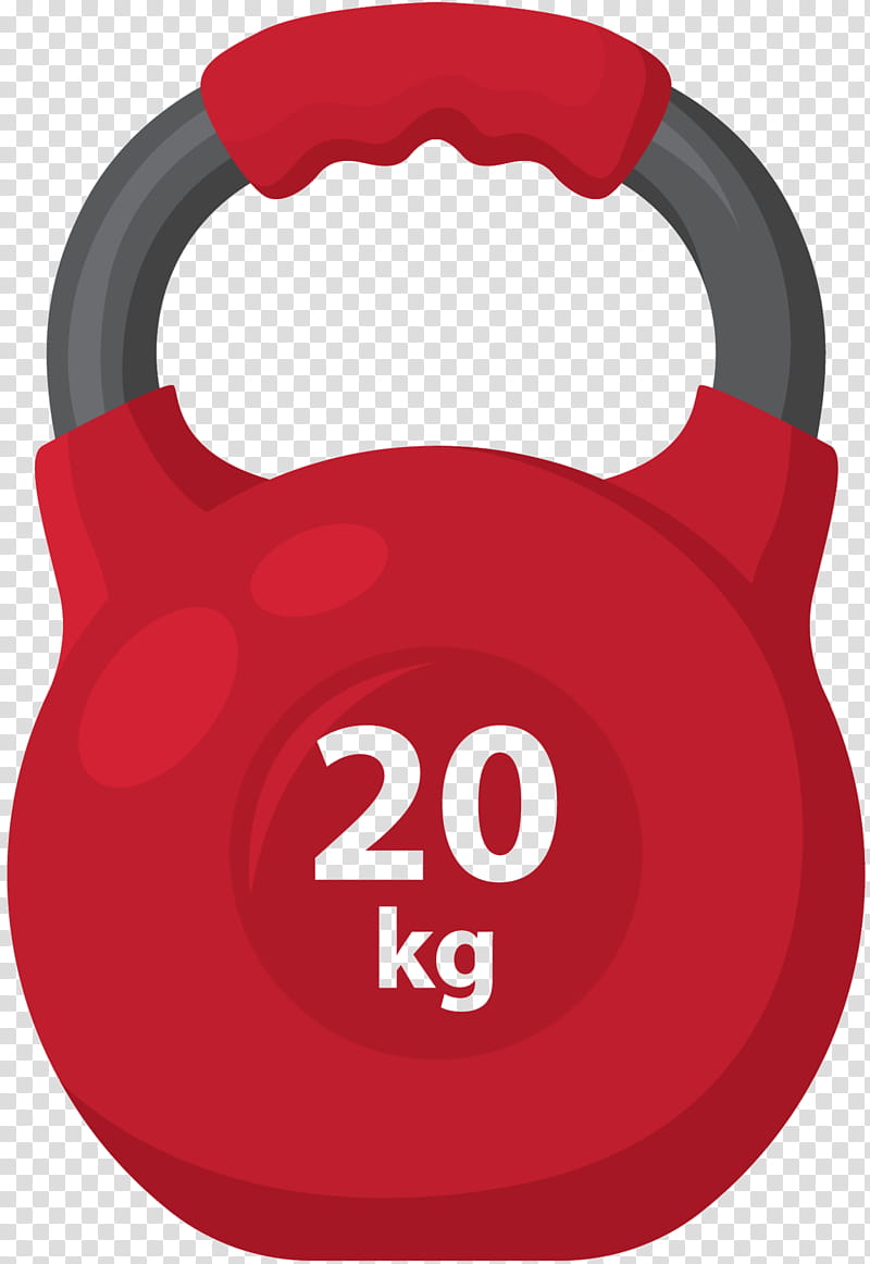 Exercise, Weight TRAINING, Weights, Exercise Equipment, Kettlebell, Red, Sports Equipment transparent background PNG clipart