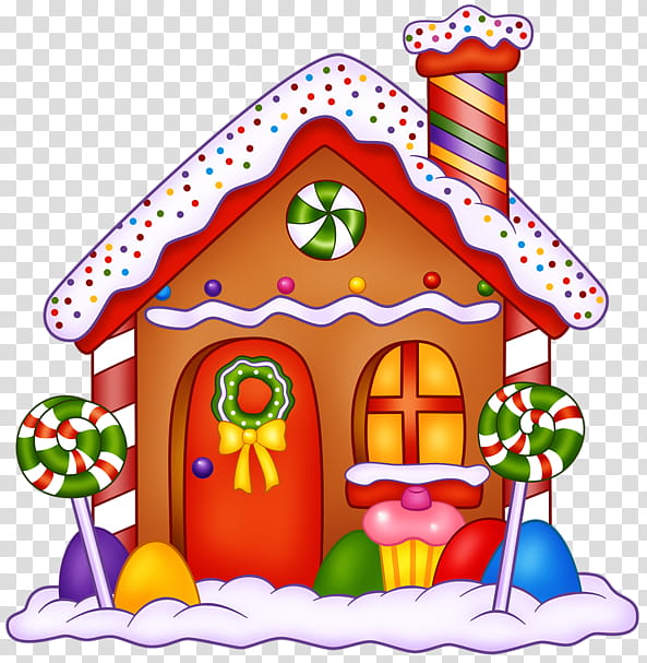 Christmas House, Gingerbread House, Hansel And Gretel, Lollipop, Candy, Confectionery, Food, Christmas Day transparent background PNG clipart