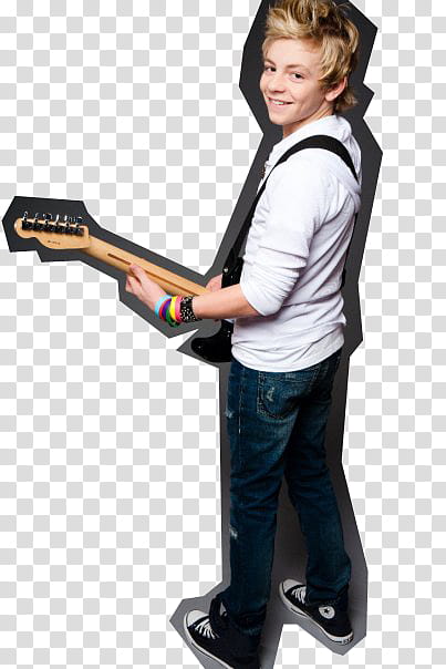R, man holding guitar transparent background PNG clipart