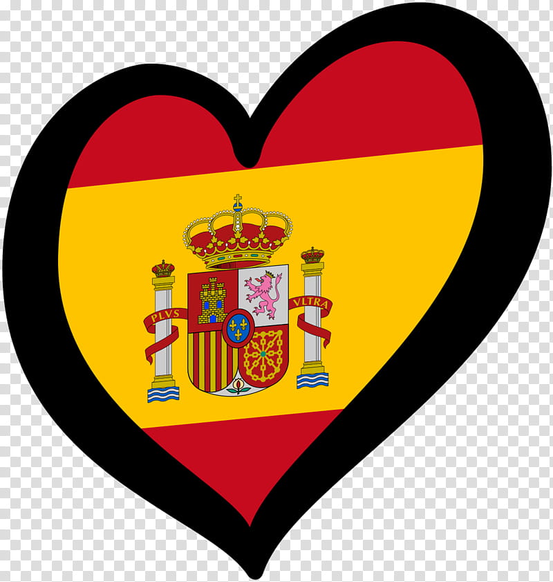Heart Symbol, Spain, Flag Of Spain, Spanish Civil War, Spanish Language, Albanian Language, Emblem, Crest transparent background PNG clipart