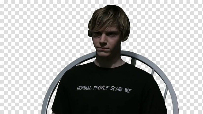 Evan Peters , male sitting on chair transparent background PNG clipart