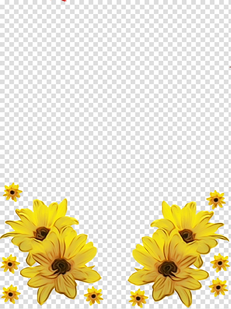 Watercolor Background Frame, Paint, Wet Ink, Frames, Flower, Birthday
, Common Sunflower, Lenox Sunflower Frame transparent background PNG clipart