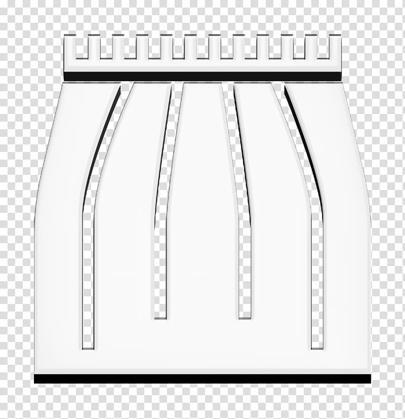 Clothes icon Garment icon Skirt icon, White, Black, Line, Blackandwhite, Architecture, Logo transparent background PNG clipart