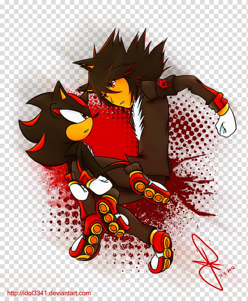 Shadow gijinka, Super Sonic characters transparent background PNG clipart