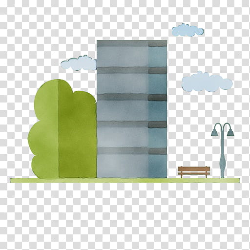 Transparency Building House Design Shelf, Watercolor, Paint, Wet Ink, Residential Building, Green, Wall, Shelving transparent background PNG clipart