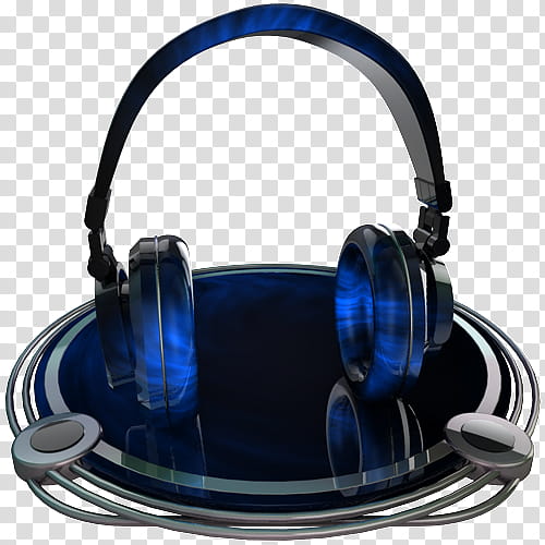 icons chrome and blue set , headphones blue, Copy transparent background PNG clipart