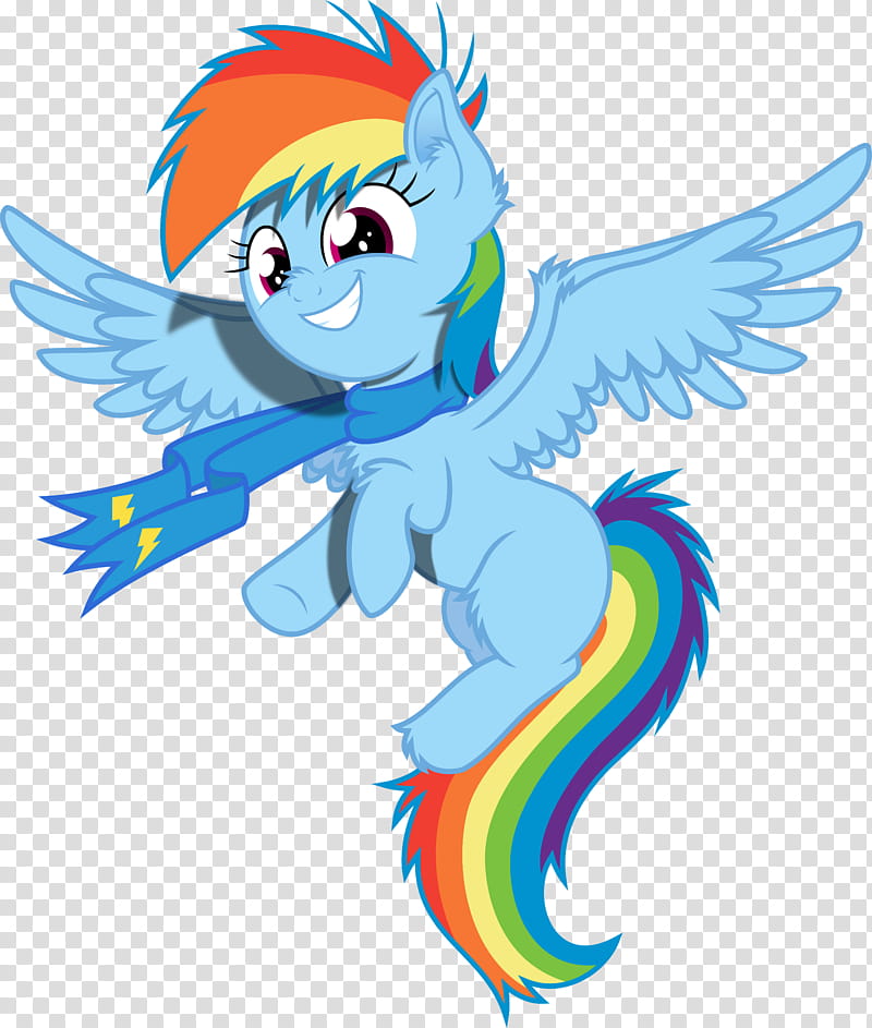 Dashie, blue and multicolored my little pony illustration transparent background PNG clipart