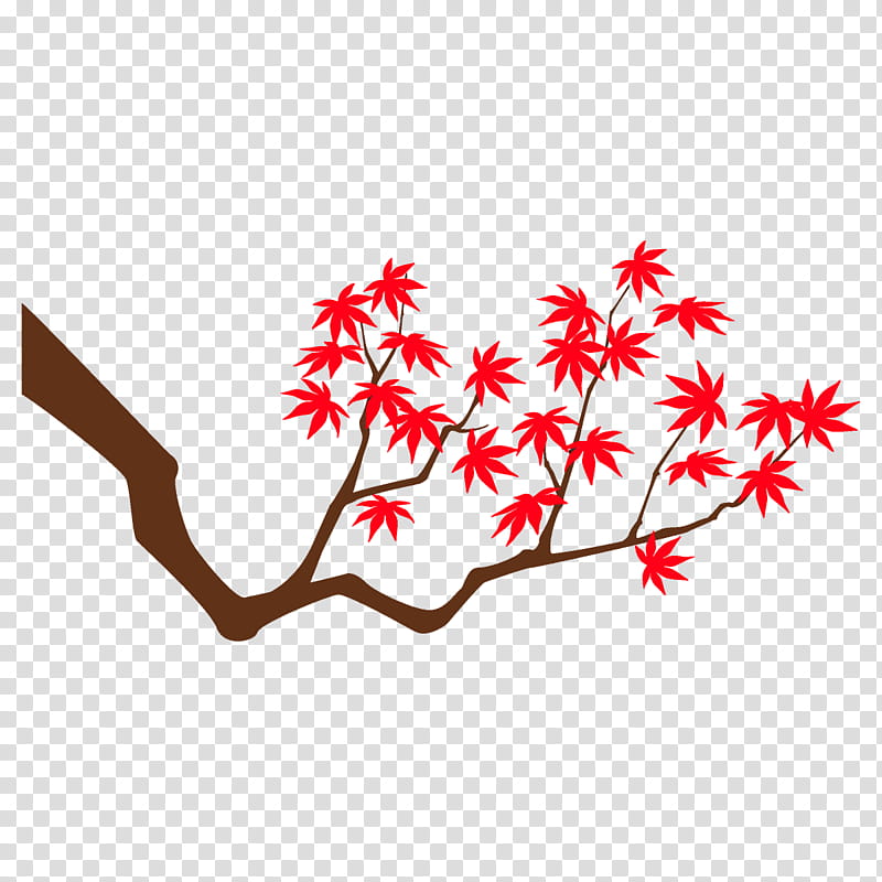 maple branch maple leaves autumn tree, Fall, Leaf, Plant, Twig, Flower transparent background PNG clipart