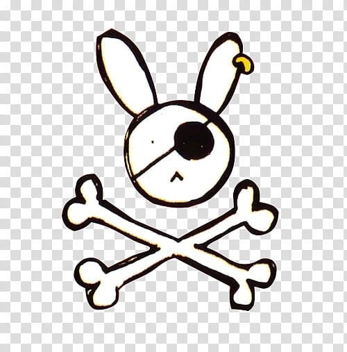 Shoujo, white rabbit jolly roger illustration transparent background PNG clipart