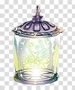 S, clear glass canister illustration transparent background PNG clipart