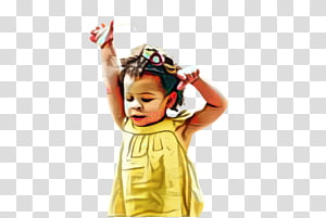 Little Girl, Kid, Child, Cute, Headgear, Toddler, Yellow, Costume transparent background PNG clipart thumbnail