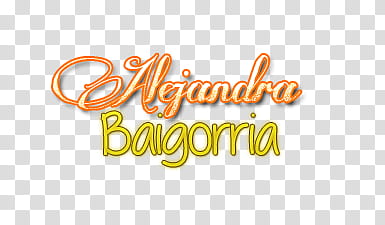 Alejandra Baigorria text transparent background PNG clipart