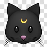 Emojis , black cat transparent background PNG clipart