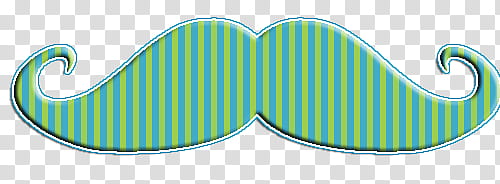 MOUSTACHES, green and gray striped mustache illustration transparent background PNG clipart