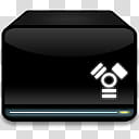 Darkness icon, FireWire Drive, square black icon transparent background PNG clipart