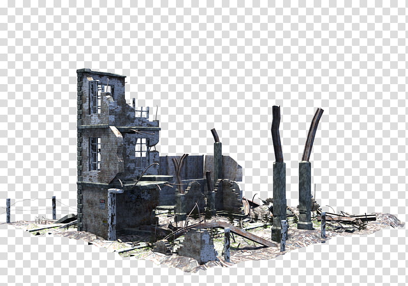 Ruined Building , ruined building art transparent background PNG clipart