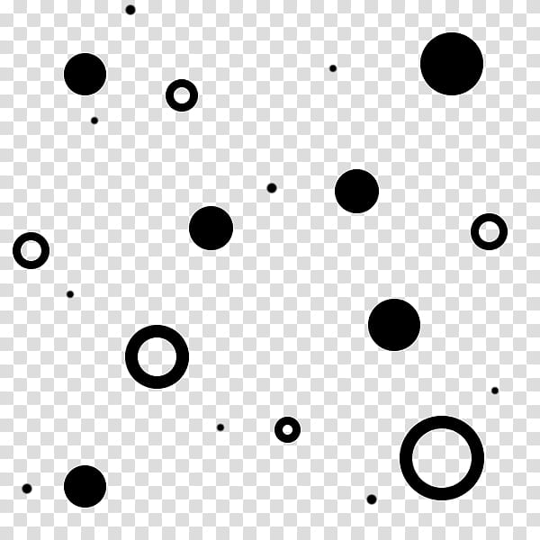 O, black polka-dot transparent background PNG clipart