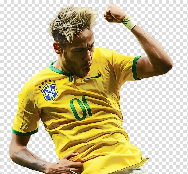 Soccer, Neymar, Footballer, Brazil, Tshirt, Sleeve, Team Sport, Outerwear transparent background PNG clipart