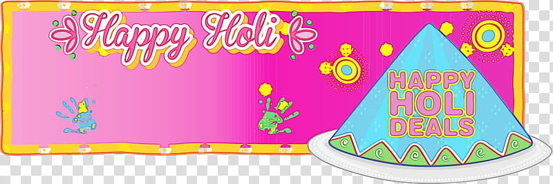 pink party supply, Holi Sale, Holi Offer, Happy Holi, Watercolor, Paint, Wet Ink transparent background PNG clipart