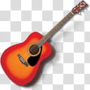 Acoustic Guitars, red guitar transparent background PNG clipart