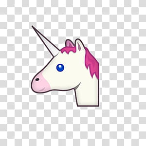 Emojis Editados, pink haired white unicorn transparent background PNG clipart