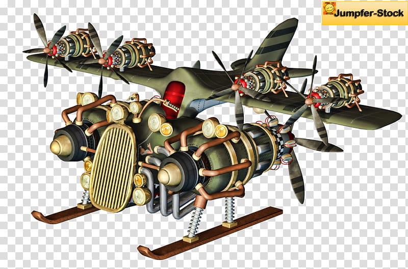 Fantasy Flying Machines , Jumpter, airplane model illustration transparent background PNG clipart