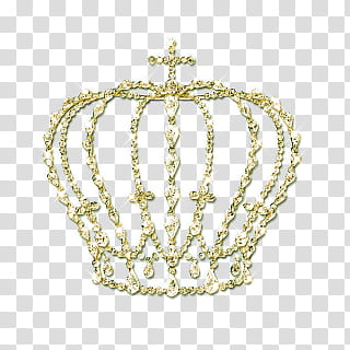 Coronas, gold-colored crown with cross illustration transparent background PNG clipart