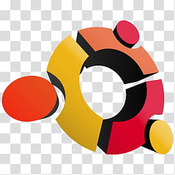 dock icons, red and orange Ubuntu logo transparent background PNG clipart