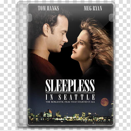 Movie Icon Mega , Sleepless in Seattle, Sleepless in Seattle DVD case transparent background PNG clipart