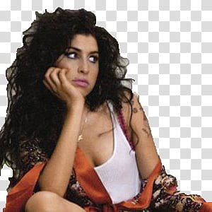 Amy Winehouse transparent background PNG clipart