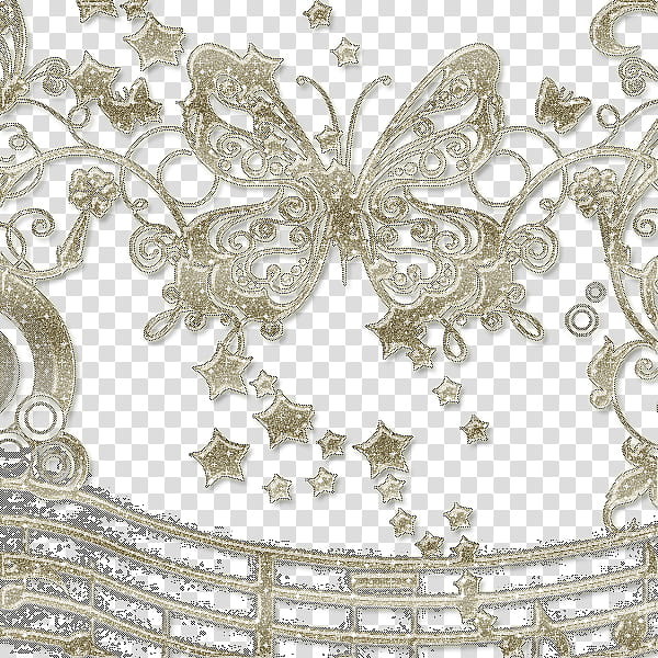 beige and white floral textile transparent background PNG clipart