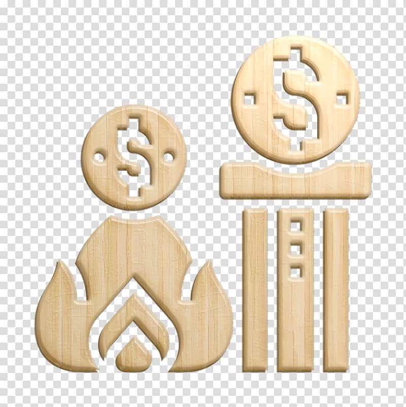 Investment icon Business and finance icon Risky icon, Wood, Symbol, Wooden Block, Metal transparent background PNG clipart