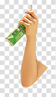 Hand, person holding Milo karton box transparent background PNG clipart