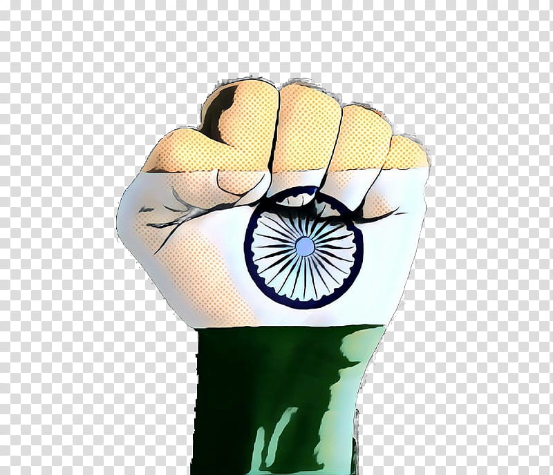 Indian Flag Hand, Pop Art, Retro, Vintage, Flag Of India, Finger, Indian People, Green transparent background PNG clipart