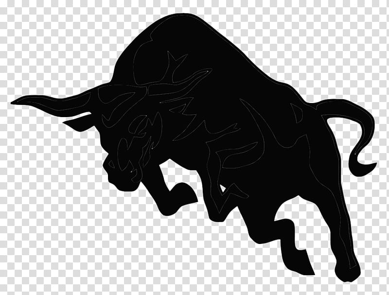 Family Silhouette, Spanish Fighting Bull, Cattle, Black And White
, Horn transparent background PNG clipart
