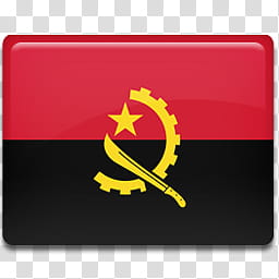 All in One Country Flag Icon, Angola-Flag- transparent background PNG clipart